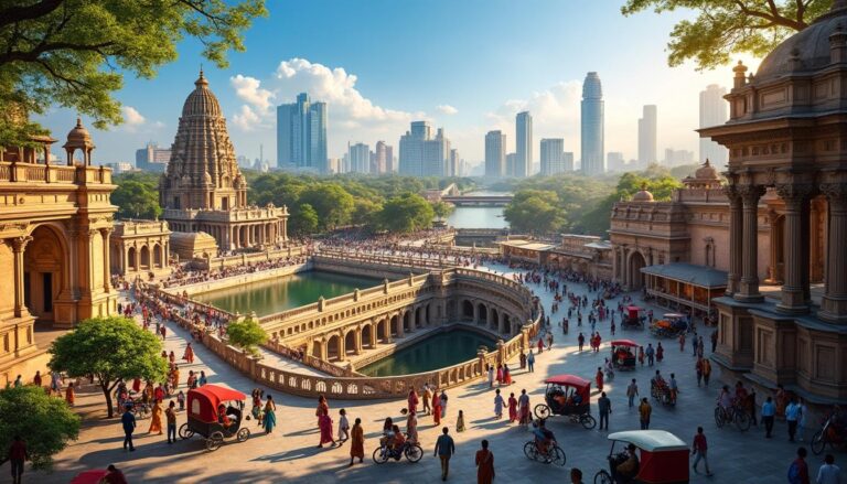 explorez ahmedabad, une ville où le riche patrimoine historique se mêle harmonieusement à la modernité, offrant un voyage unique entre traditions ancestrales et innovations contemporaines.