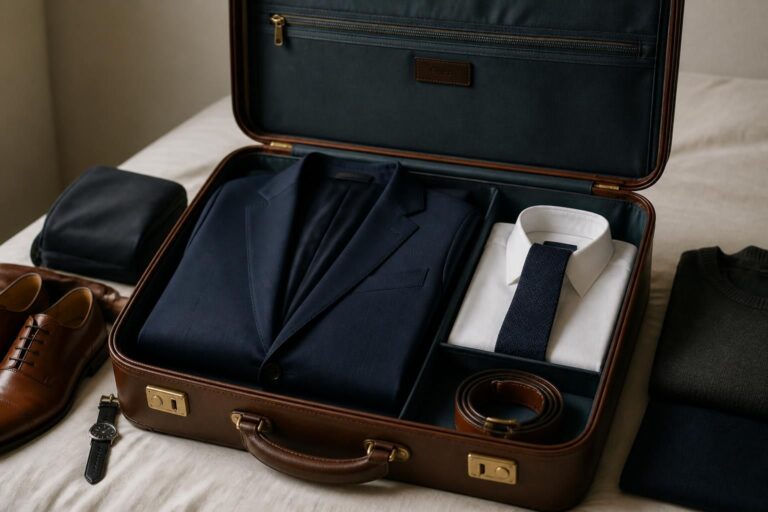 découvrez nos astuces simples pour plier un costume dans une valise sans créer de plis, et voyagez léger tout en gardant votre tenue impeccable.