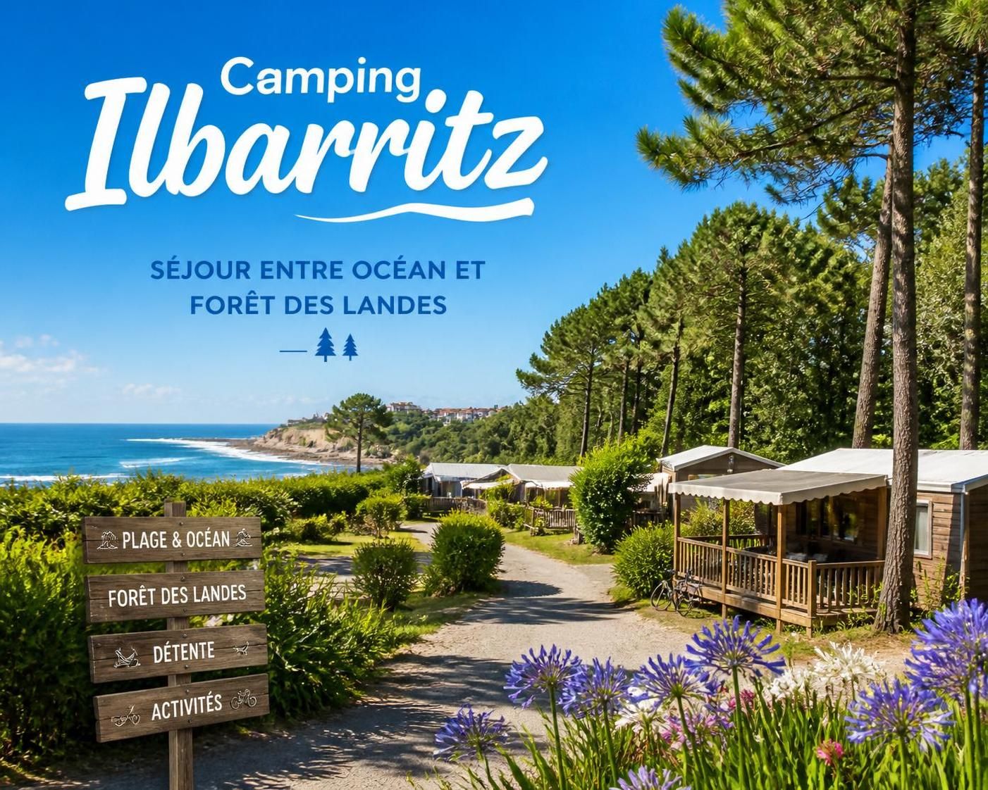 découvrez le camping ilbarritz, un véritable havre de paix niché entre l'océan atlantique et les paysages préservés des landes. profitez d'un cadre naturel exceptionnel pour des vacances inoubliables alliant détente, nature et activités en plein air.