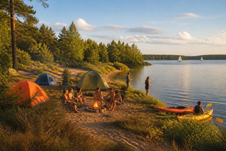 découvrez le camping au lac sanguinet, un véritable havre de nature où dunes et forêts se rencontrent pour des vacances inoubliables en pleine nature.